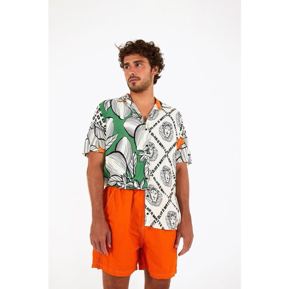 Farm Rio Classic Button Down Shirt (Leão Matte collection)